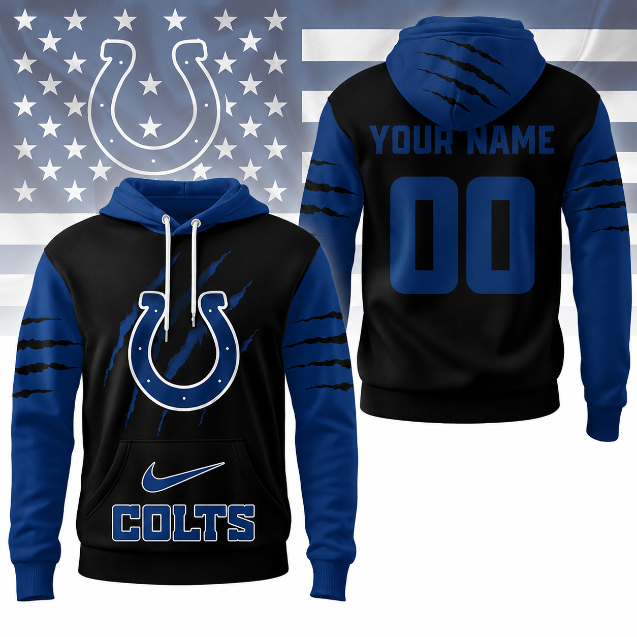 LIMITED EDITION - NEW CUSTOMIZED NFL17 IDC INDIANAPOLIS COLTS T-SHIRT, POLO SHIRT, ZIP POLO SHIRT, SWEATSHIRT, HOODIE & ZIP HOODIE
