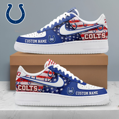 [SPECIAL OFFER] NEW CUSTOMIZED NFL17 IDC INDIANAPOLIS COLTS AF1 SHOES