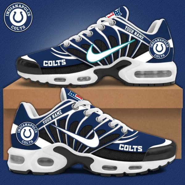 LIMITED EDITION - NEW CUSTOMIZED NFL17 IDC INDIANAPOLIS COLTS AIR MAX PLUS SNEAKERS