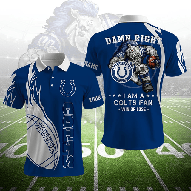 LIMITED EDITION - NEW CUSTOMIZED NFL17 IDC INDIANAPOLIS COLTS UNISEX T-SHIRT, POLO, HOODIE & JACKETS