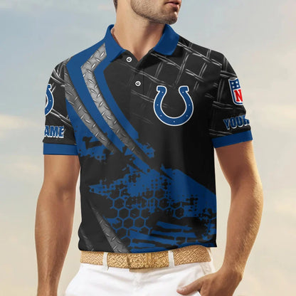 LIMITED EDITION - NEW CUSTOMIZED NFL17 IDC INDIANAPOLIS COLTS POLO SHIRT