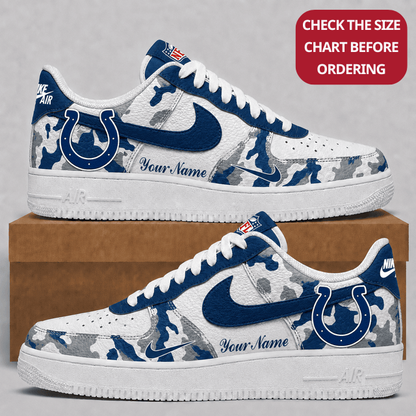 [SPECIAL OFFER] NEW CUSTOMIZED NFL17 IDC INDIANAPOLIS COLTS AF1 SHOES