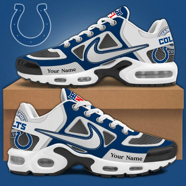 LIMITED EDITION - NEW CUSTOMIZED NFL17 IDC INDIANAPOLIS COLTS UNISEX AIR MAX PLUS SNEAKERS