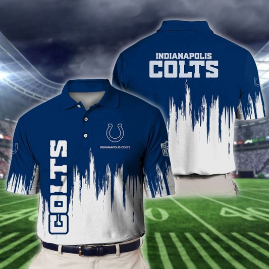 LIMITED EDITION - NEW CUSTOMIZED NFL17 IDC INDIANAPOLIS COLTS POLO SHIRT