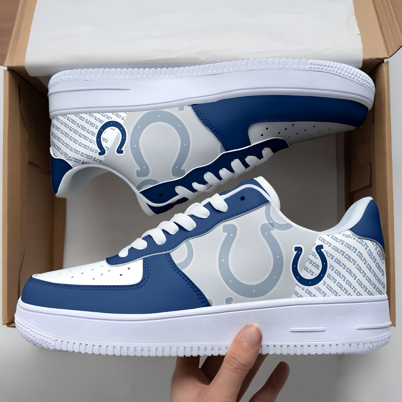 [SPECIAL OFFER] NEW CUSTOMIZED NFL17 IDC INDIANAPOLIS COLTS AF1 SNEAKERS
