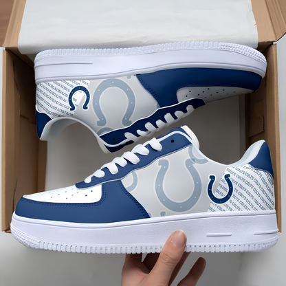 [SPECIAL OFFER] NEW CUSTOMIZED NFL17 IDC INDIANAPOLIS COLTS AF1 SNEAKERS