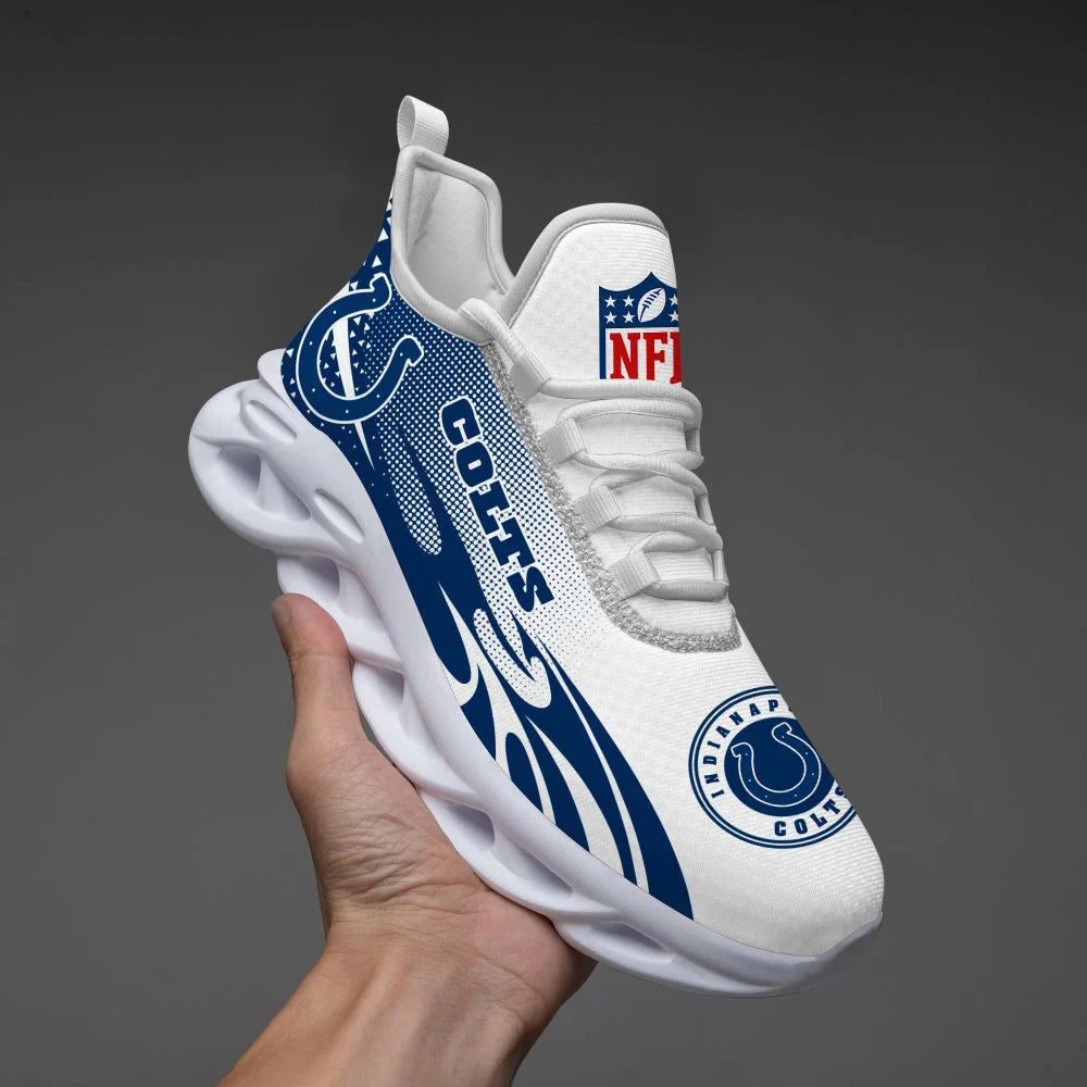 LIMITED EDITION - NEW CUSTOMIZED NFL17 IDC INDIANAPOLIS COLTS UNISEX MAX SOUL SHOES