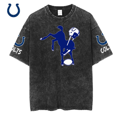 [SPECIAL OFFER] NEW CUSTOMIZED NFL17 IDC INDIANAPOLIS COLTS MULTICOLOR WASHED TEE