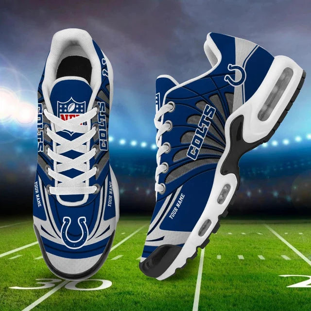 LIMITED EDITION - NEW CUSTOMIZED NFL17 IDC INDIANAPOLIS COLTS AIR MAX PLUS SNEAKERS