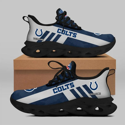 LIMITED EDITION - NEW CUSTOMIZED NFL17 IDC INDIANAPOLIS COLTS UNISEX MAX SOUL SHOES