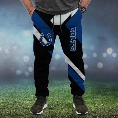 LIMITED EDITION - NEW CUSTOMIZED NFL17 IDC INDIANAPOLIS COLTS SWEATPANTS