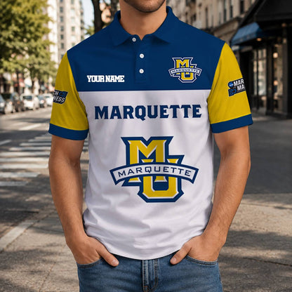 LIMITED EDITION - NEW CUSTOMIZED NCAA MAM17 MGE MARQUETTE GOLDEN EAGLES T-SHIRT, POLO SHIRT, ZIP POLO SHIRT, SWEATSHIRT, HOODIE & ZIP HOODIE