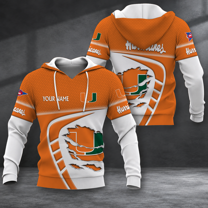 ELITE EDITION - NEW CUSTOMIZED NCAA FBS17 MIH MIAMI HURRICANES HOODIE, ZIP HOODIE, T-SHIRT, POLO SHIRT, ZIP POLO SHIRT & SWEATSHIRT