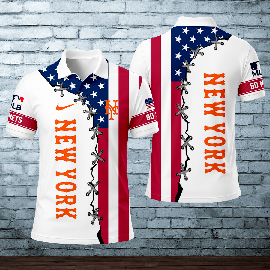 LIMITED EDITION - NEW CUSTOMIZED MLB17 NYM NEW YORK METS POLO SHIRT