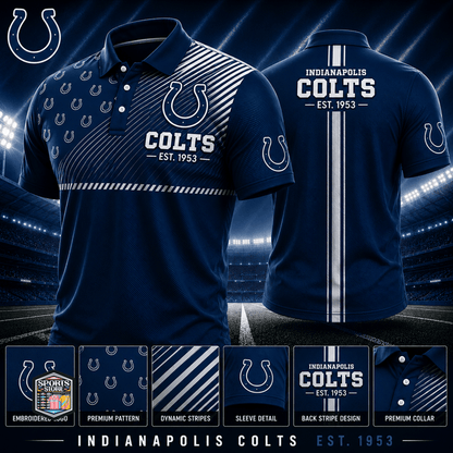VIRAL EDITION - NEW CUSTOMIZED NFL17 IDC INDIANAPOLIS COLTS POLO SHIRT, ZIP POLO SHIRT & T-SHIRTS