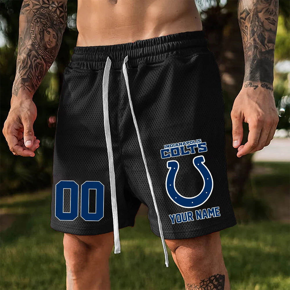 ELITE EDITION - NEW CUSTOMIZED NFL17 IDC INDIANAPOLIS COLTS SHORT PANTS
