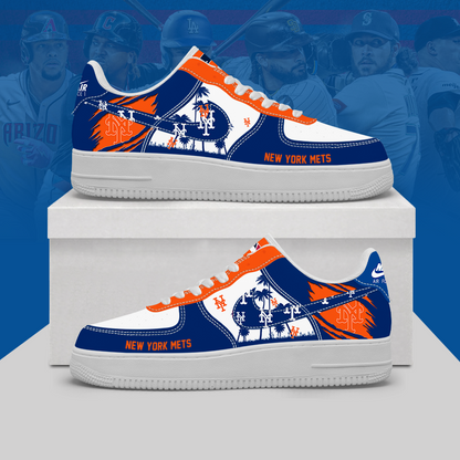[FLASH SALE] NEW CUSTOMIZED MLB17 NYM NEW YORK METS AF1 SHOES