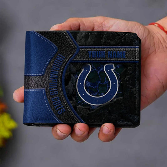 VIRAL EDITION - NEW CUSTOMIZED NFL17 IDC INDIANAPOLIS COLTS LEATHER WALLET