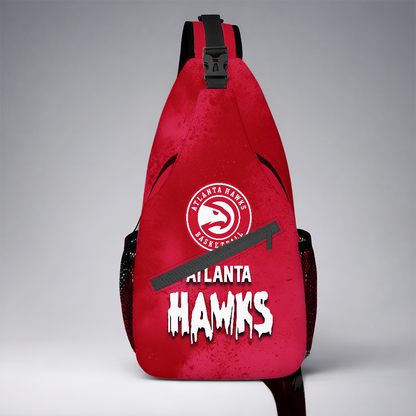 [HOT DEAL]  NEW CUSTOMIZED NBA17 AHA ATLANTA HAWKS SLING BAG