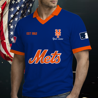 [FLASH SALE] NEW CUSTOMIZED MLB17 NYM NEW YORK METS POLO SHIRT