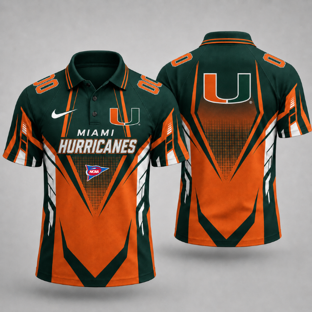 SPECIAL EDITION - NEW CUSTOMIZED NCAA FBS17 MIH MIAMI HURRICANES POLO SHIRT, ZIP POLO SHIRT, HOODIE, ZIP HOODIE, T-SHIRT & SWEATSHIRT