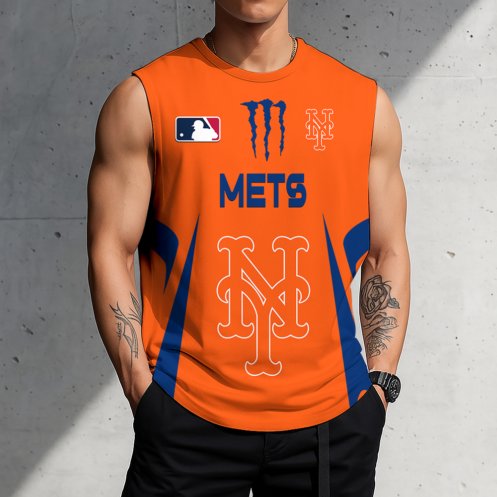 LIMITED EDITION - NEW CUSTOMIZED MLB17 NYM NEW YORK METS MEN'S GYM SHIRT