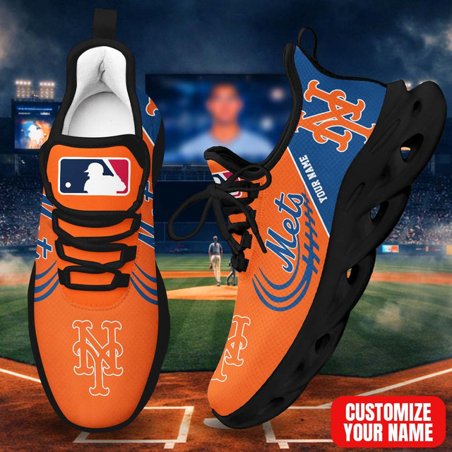 LIMITED EDITION - NEW CUSTOMIZED MLB17 NYM NEW YORK METS PREMIUM CLUNKY SNEAKERS