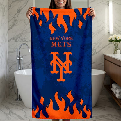 LIMITED EDITION - NEW CUSTOMIZED MLB17 NYM NEW YORK METS BEACH TOWEL FOR FAN