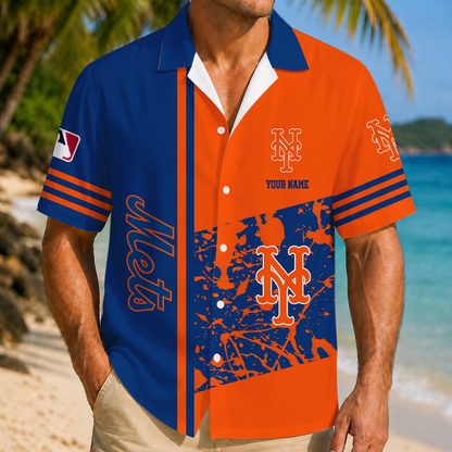 LIMITED EDITION - NEW CUSTOMIZED MLB17 NYM NEW YORK METS UNISEX HAWAIIAN SHIRT