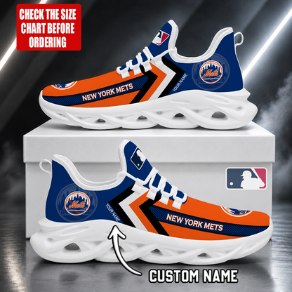 LIMITED EDITION - NEW CUSTOMIZED MLB17 NYM NEW YORK METS MAX SOUL SHOES