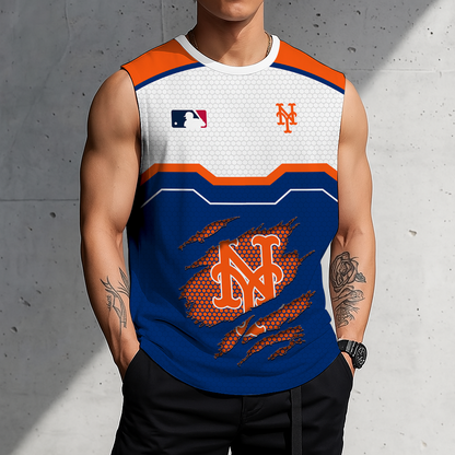 LIMITED EDITION - NEW CUSTOMIZED MLB17 NYM NEW YORK METS MEN'S GYM SHIRT