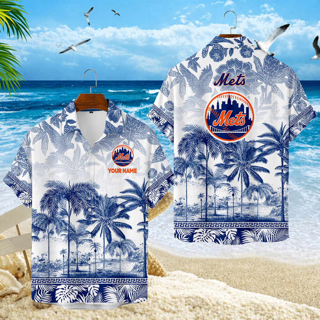 LIMITED EDITION - NEW CUSTOMIZED MLB17 NYM NEW YORK METS UNISEX HAWAIIAN SHIRT