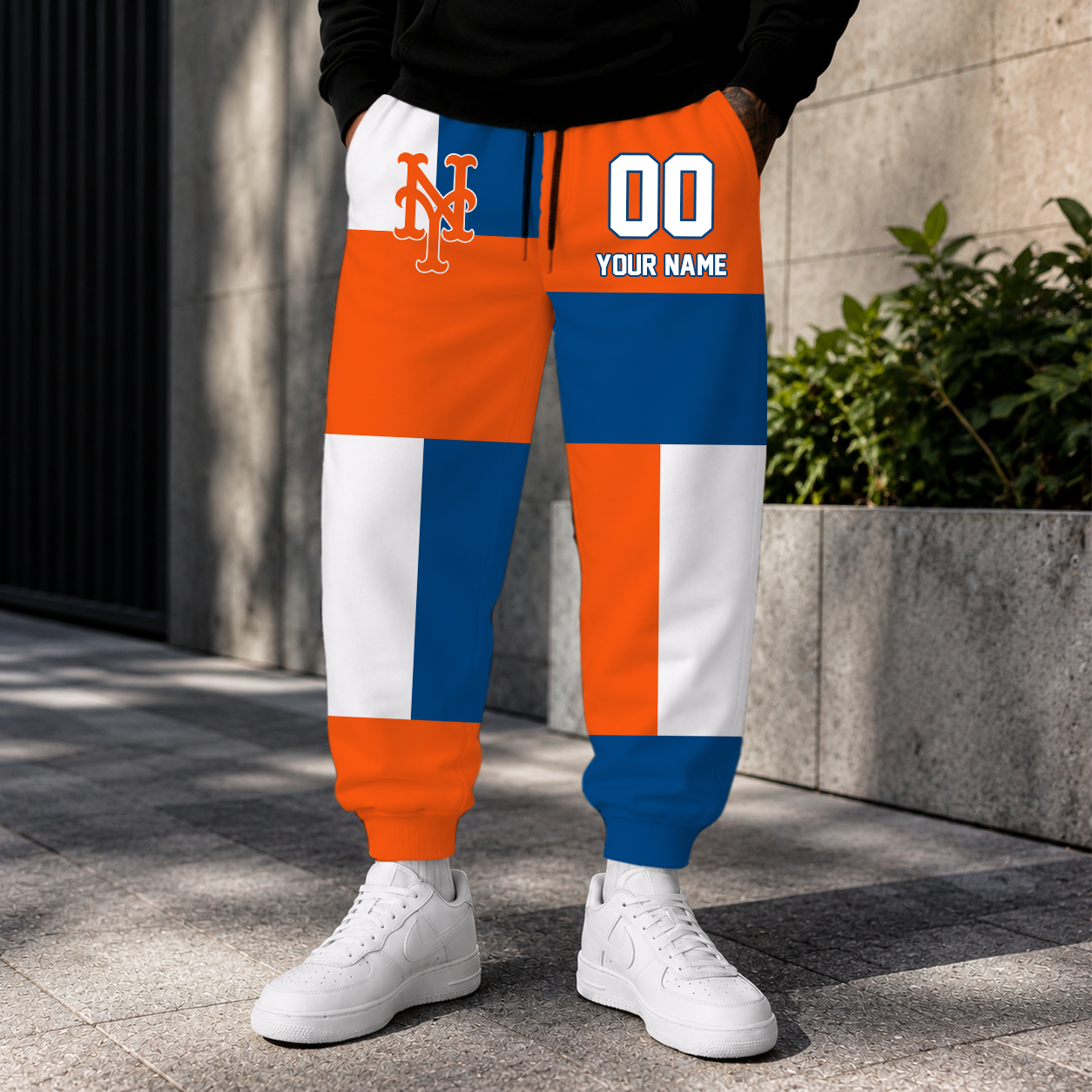 ELITE EDITION - NEW CUSTOMIZED MLB17 NYM NEW YORK METS SWEATPANTS