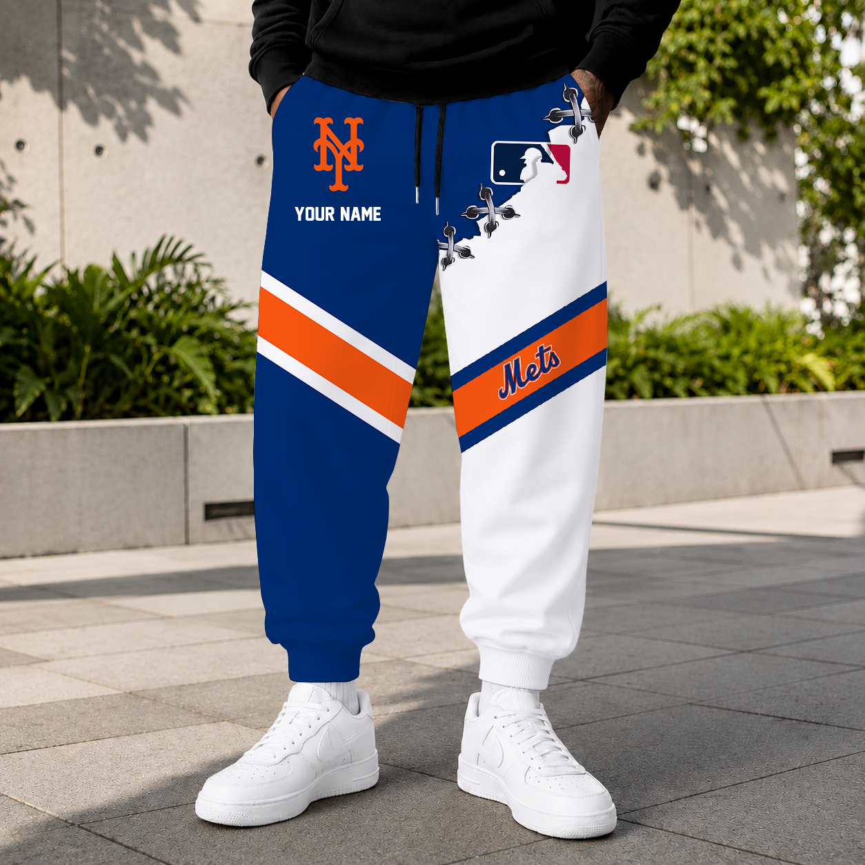 LIMITED EDITION - NEW CUSTOMIZED MLB17 NYM NEW YORK METS SWEATPANTS