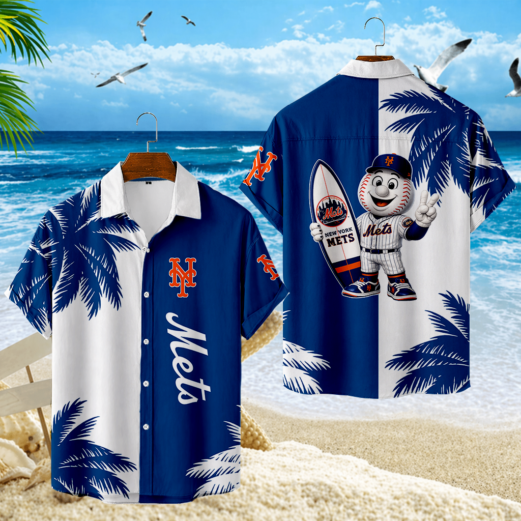 LIMITED EDITION - NEW CUSTOMIZED MLB17 NYM NEW YORK METS UNISEX HAWAIIAN SHIRT