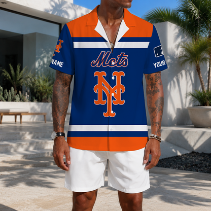 LIMITED EDITION - NEW CUSTOMIZED MLB17 NYM NEW YORK METS UNISEX HAWAIIAN SHIRT