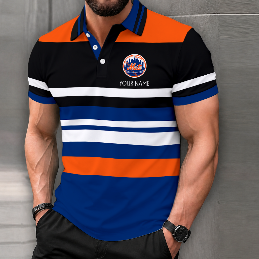 LIMITED EDITION - NEW CUSTOMIZED MLB17 NYM NEW YORK METS POLO SHIRT, ZIP POLO SHIRT & T-SHIRTS