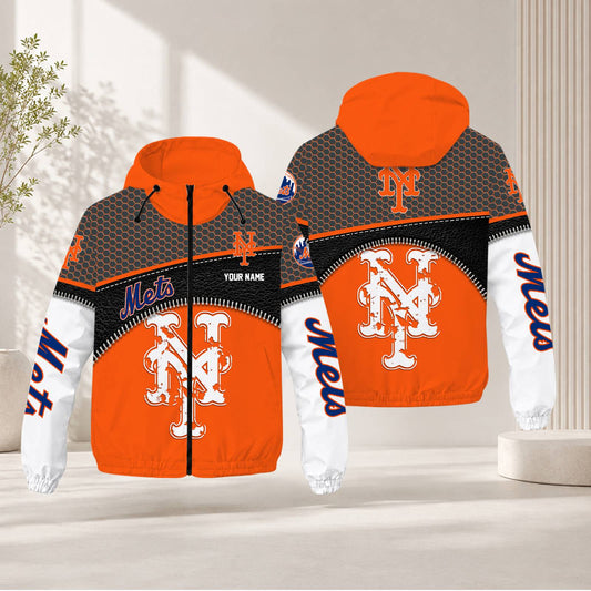 LIMITED EDITION - NEW CUSTOMIZED MLB17 NYM NEW YORK METS WINDBREAKER JACKET