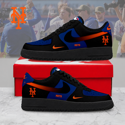 MEGA SALE - NEW CUSTOMIZED MLB17 NYM NEW YORK METS AF1 SHOES