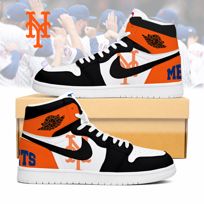 LIMITED EDITION - NEW CUSTOMIZED MLB17 NYM NEW YORK METS AIR JORDAN SNEAKERS