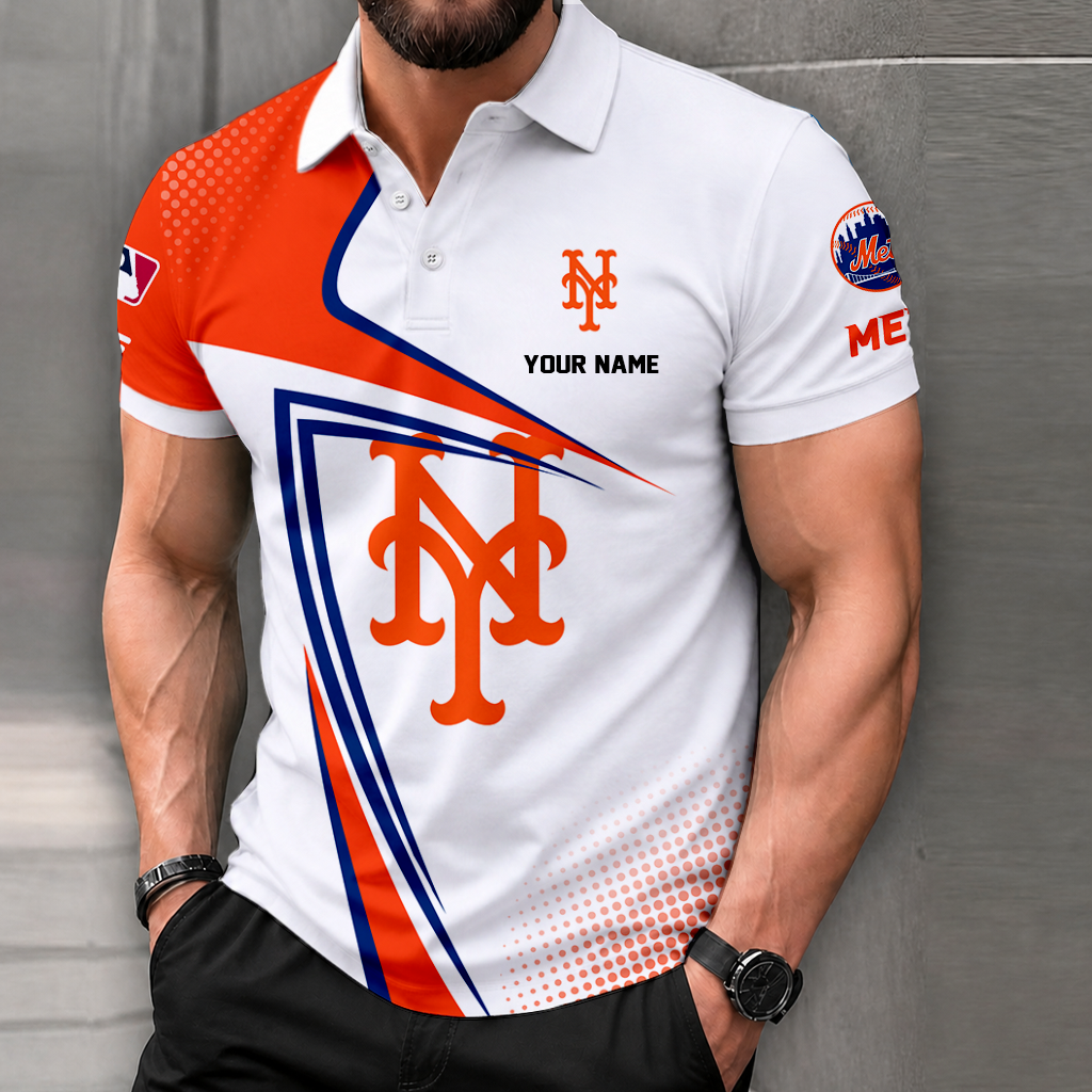 LIMITED EDITION - NEW CUSTOMIZED MLB17 NYM NEW YORK METS POLO SHIRT, ZIP POLO SHIRT & T-SHIRTS