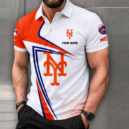 LIMITED EDITION - NEW CUSTOMIZED MLB17 NYM NEW YORK METS POLO SHIRT, ZIP POLO SHIRT & T-SHIRTS