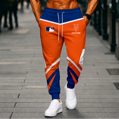 LIMITED EDITION - NEW CUSTOMIZED MLB17 NYM NEW YORK METS SWEATPANTS