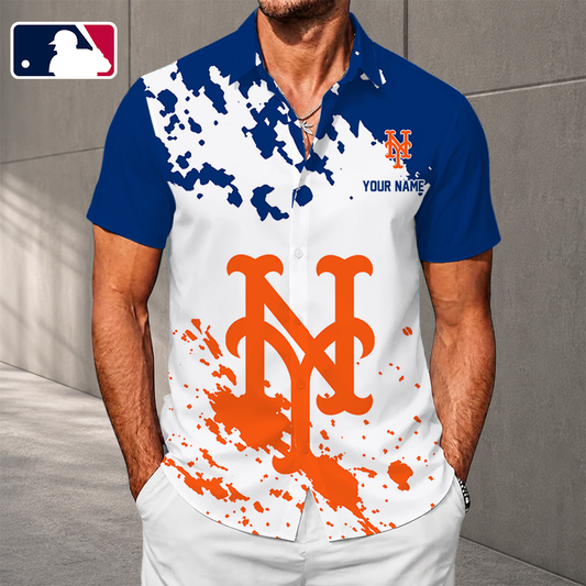 LIMITED EDITION - NEW CUSTOMIZED MLB17 NYM NEW YORK METS UNISEX HAWAIIAN SHIRT
