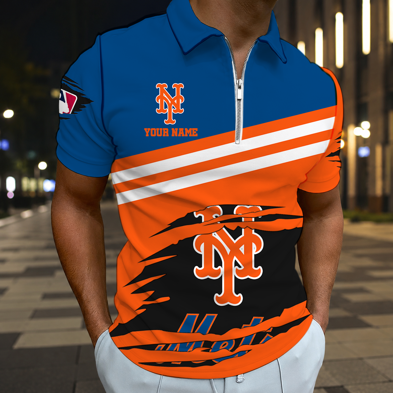 EXCLUSIVE EDITION - NEW CUSTOMIZED MLB17 NYM NEW YORK METS T-SHIRT, POLO SHIRT, ZIP POLO SHIRT, SWEATSHIRT, HOODIE & ZIP HOODIE