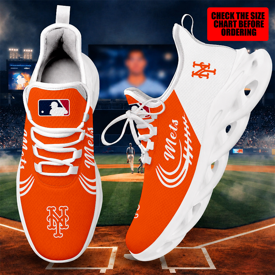 [FLASH SALE] NEW CUSTOMIZED MLB17 NYM NEW YORK METS MAX SOUL SHOES