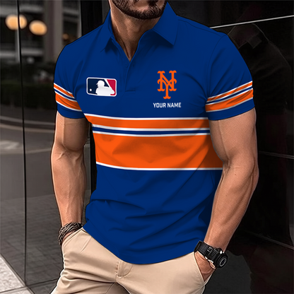 [FLASH SALE] NEW CUSTOMIZED MLB17 NYM NEW YORK METS POLO SHIRT