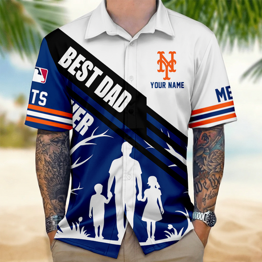 LIMITED EDITION - NEW CUSTOMIZED MLB17 NYM NEW YORK METS UNISEX HAWAIIAN SHIRT