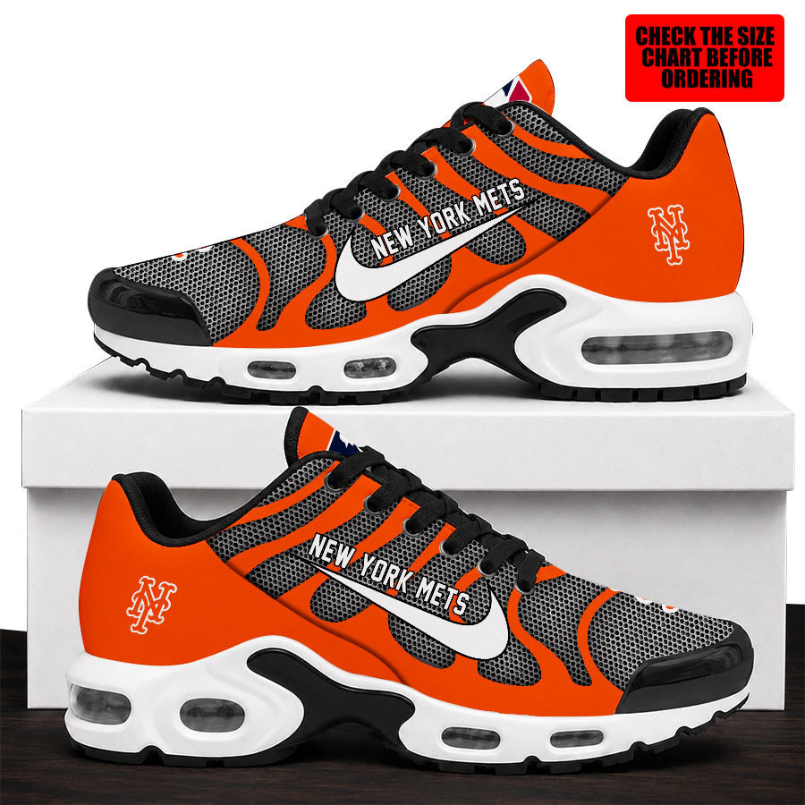 [FLASH SALE] NEW CUSTOMIZED MLB17 NYM NEW YORK METS AIR MAX PLUS SNEAKERS