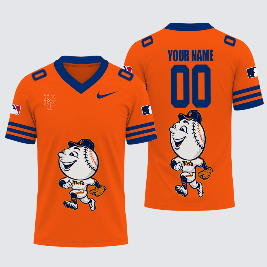 [FLASH SALE] NEW CUSTOMIZED MLB17 NYM NEW YORK METS FOOTBALL JERSEY